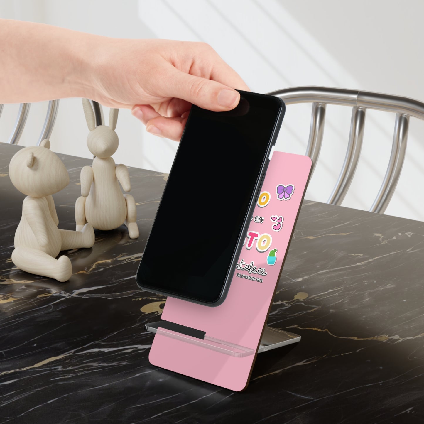 Filipenses 4:13 - Mobile Stand Display for Smartphone