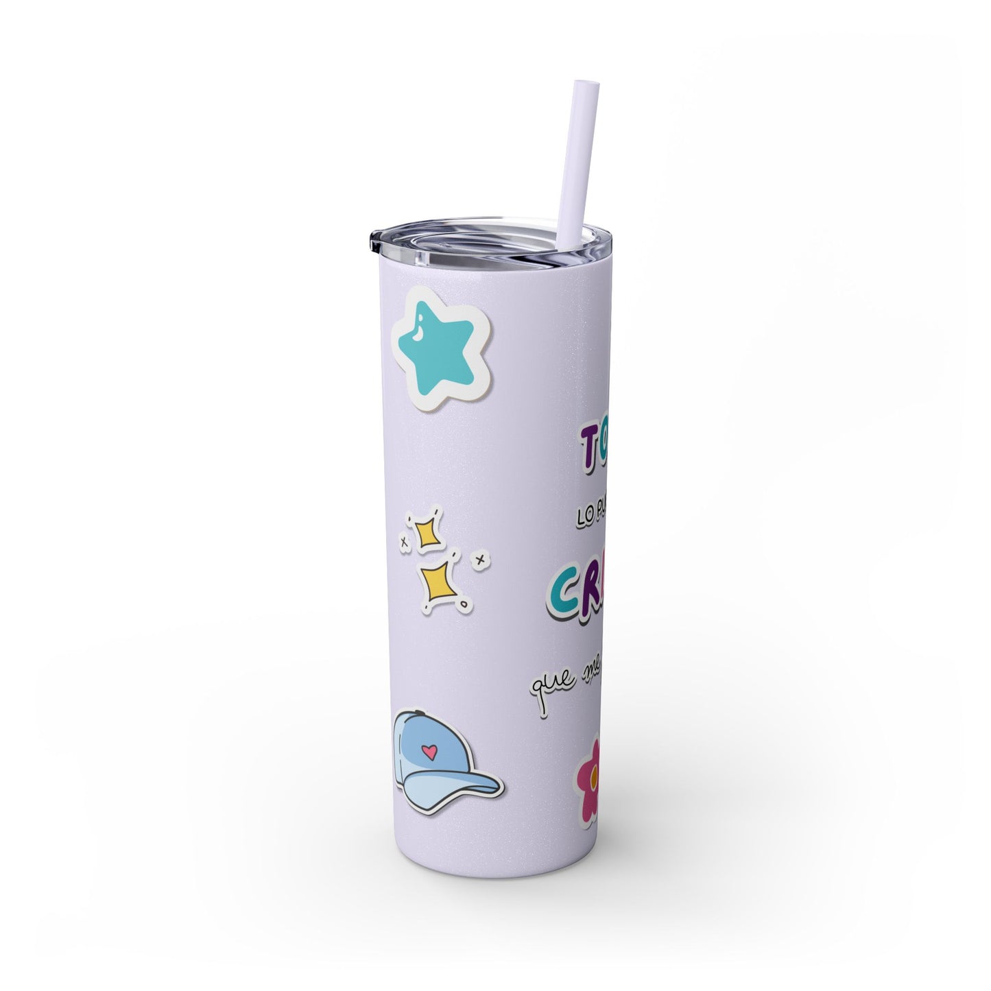 Filipenses 4:13 - Tumbler with Straw 20oz