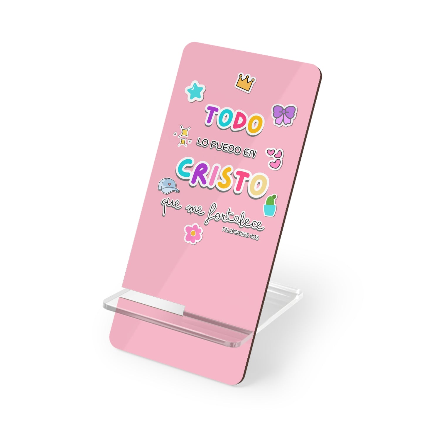 Filipenses 4:13 - Mobile Stand Display for Smartphone