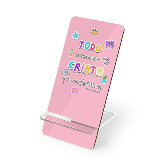 Filipenses 4:13 - Mobile Stand Display for Smartphone