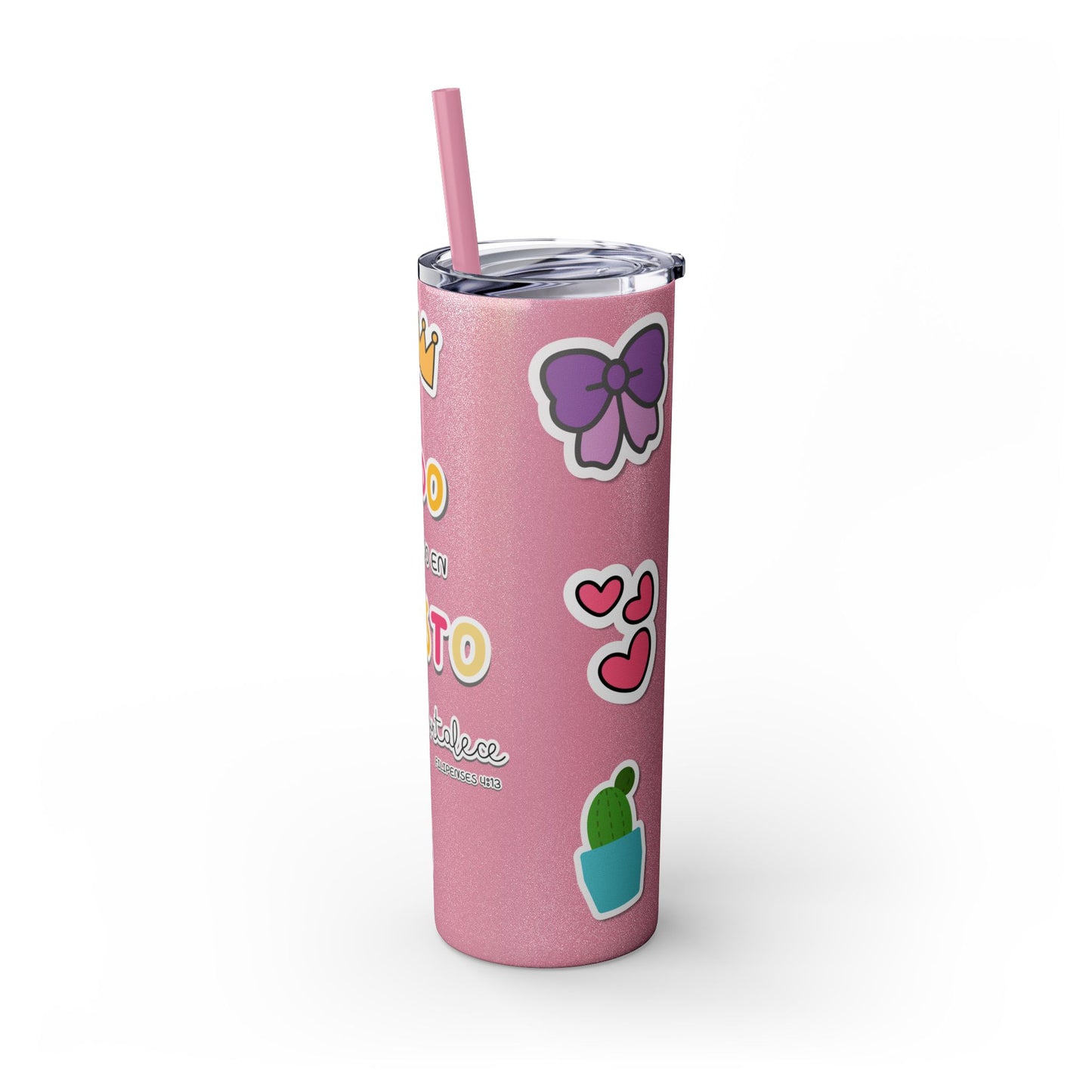 Filipenses 4:13 - Tumbler with Straw 20oz