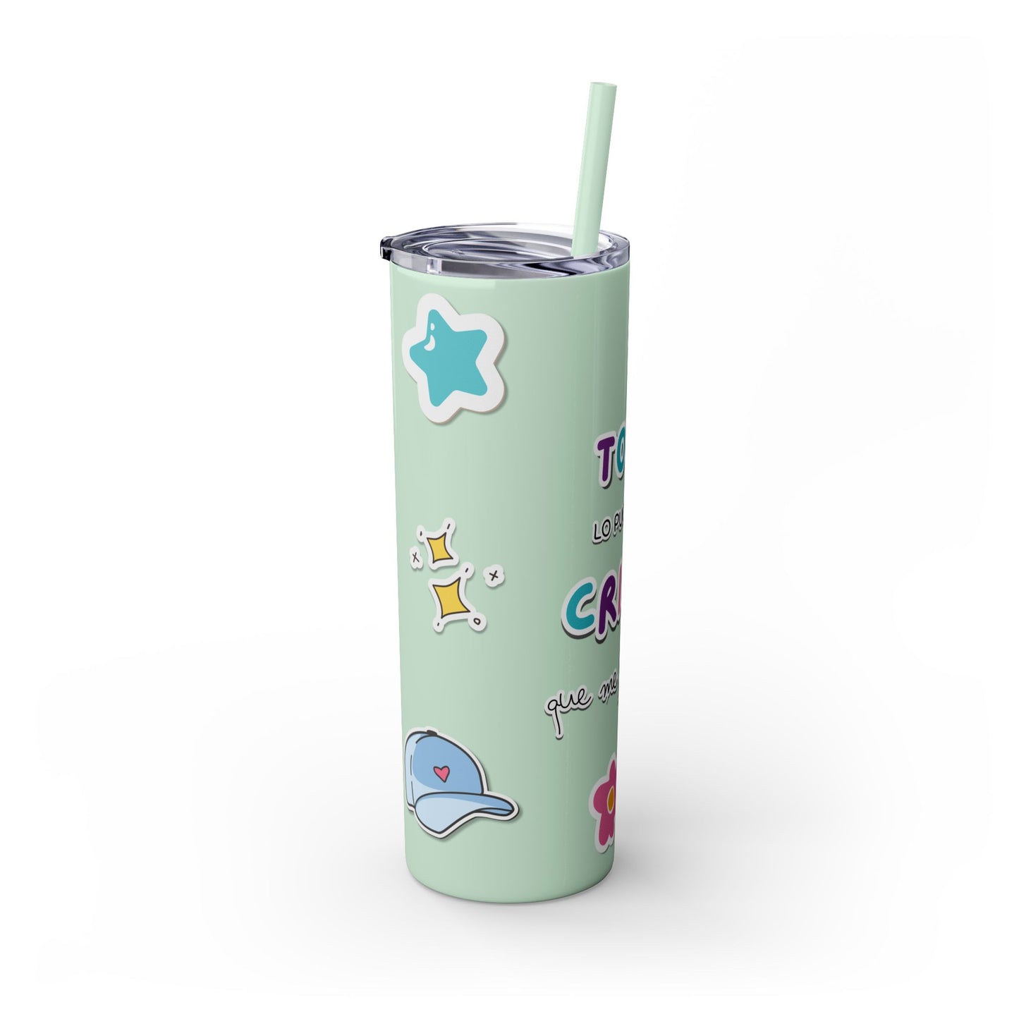 Filipenses 4:13 - Tumbler with Straw 20oz