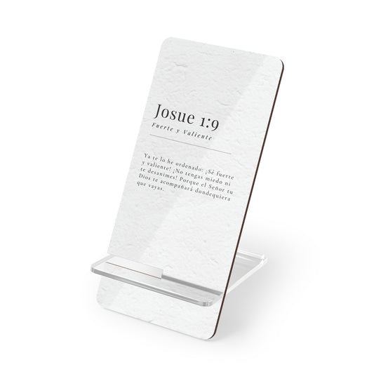 Josue 1:9 - Mobile Stand Display for Smartphone