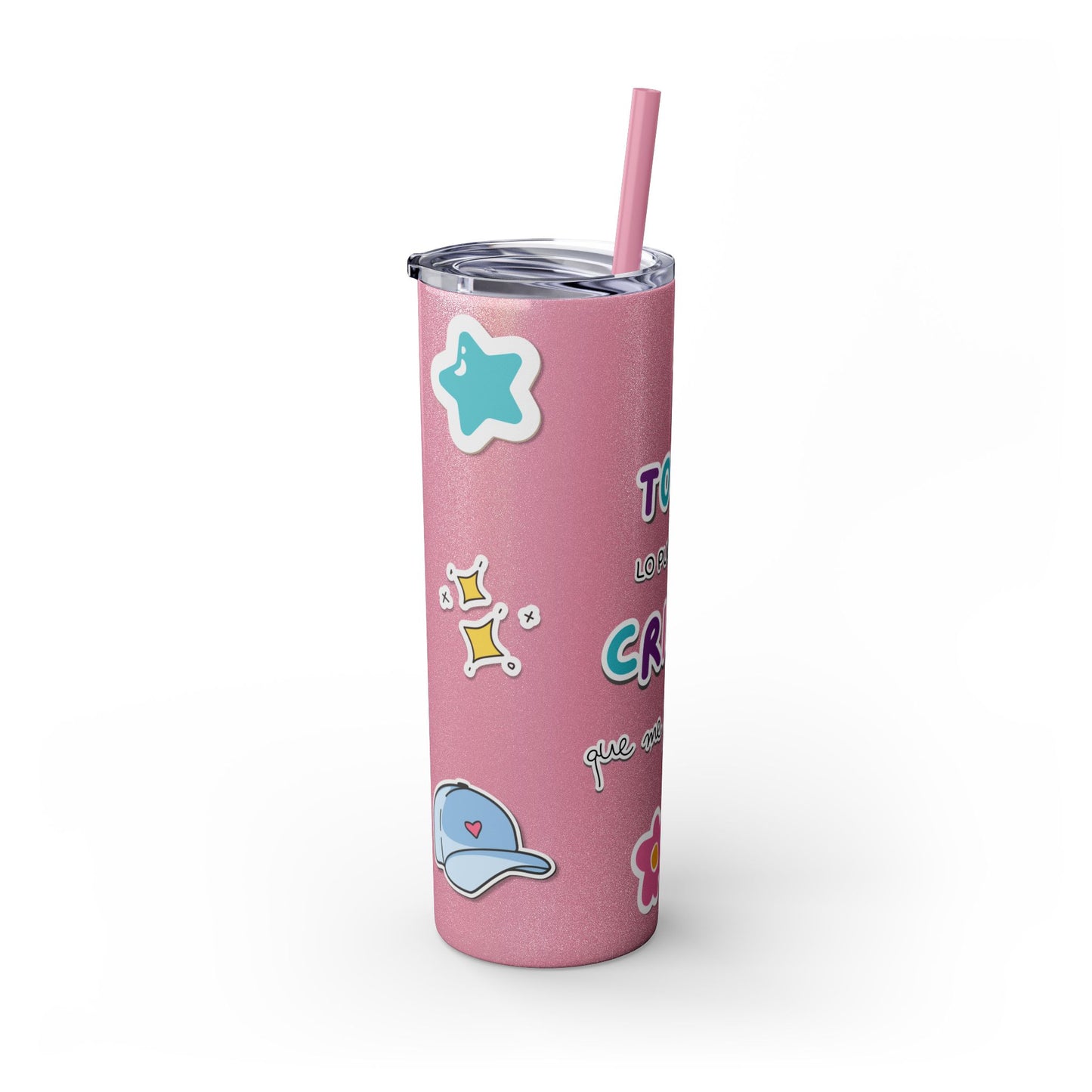 Filipenses 4:13 - Tumbler with Straw 20oz