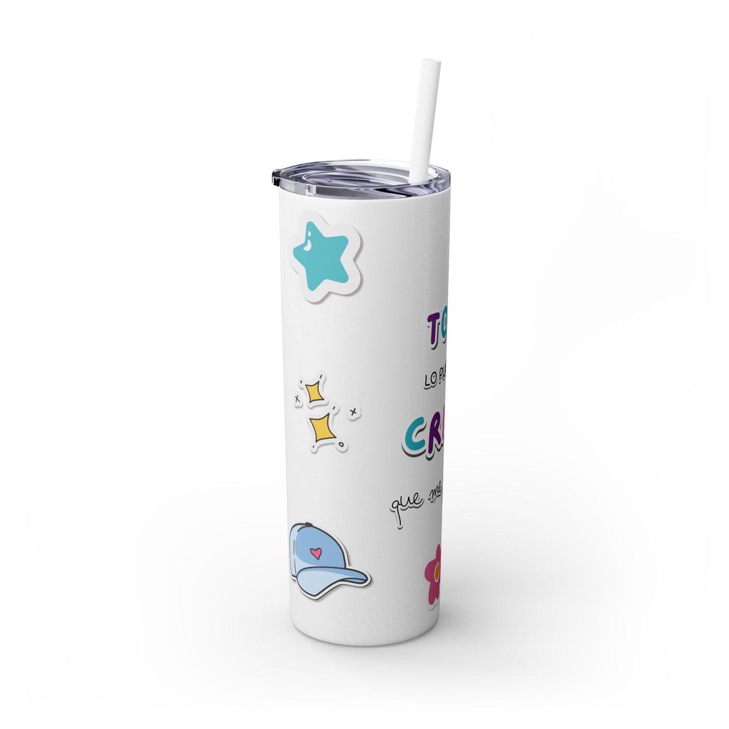 Filipenses 4:13 - Tumbler with Straw 20oz